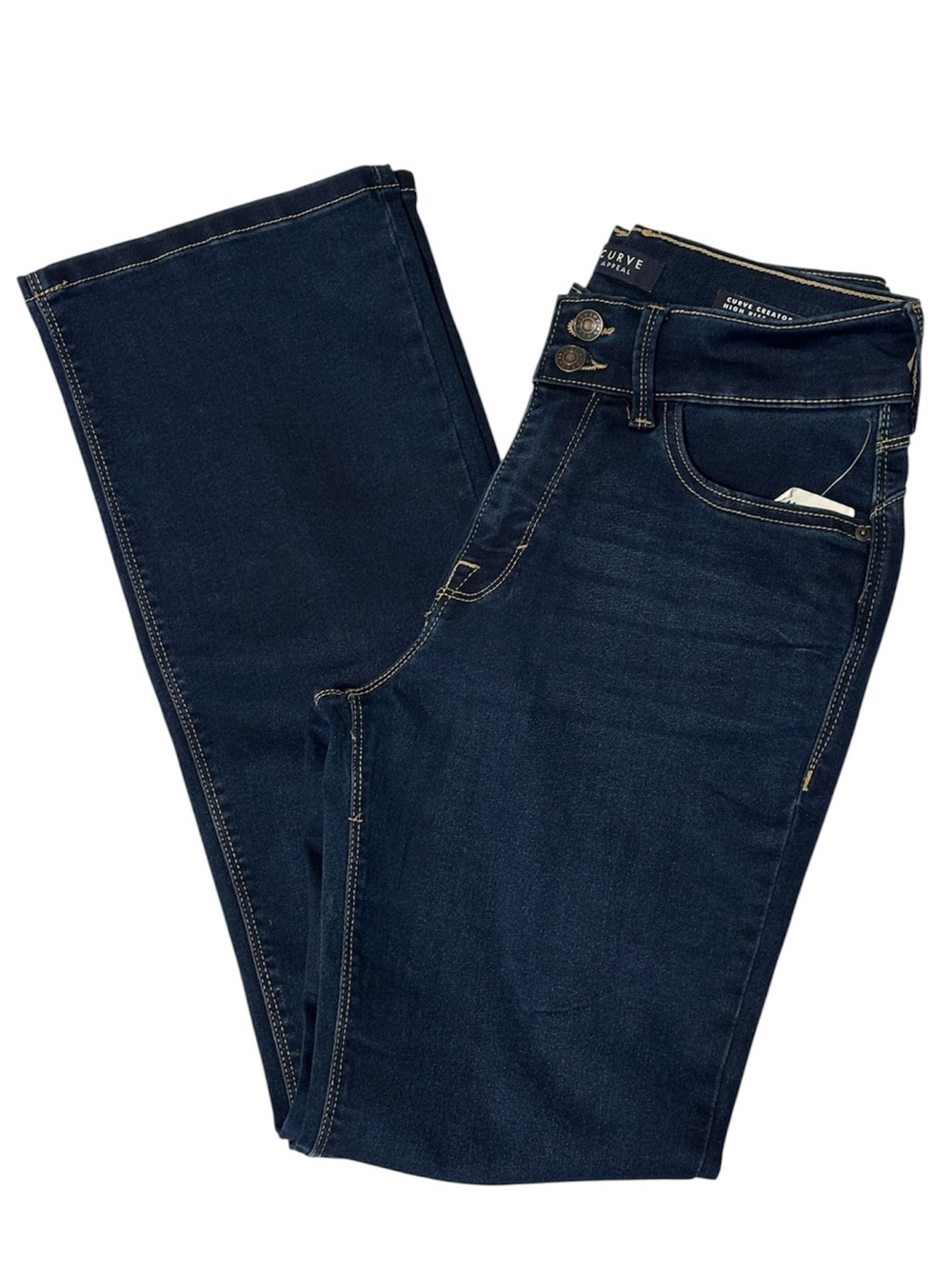 CURVE APPEAL Curve Creator High Rise Boot Jeans Size 8 *NWOT*